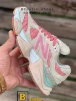 کتونی و کفش اسپرت نیوبالانس 9060 کرم زنانه و دخترانه