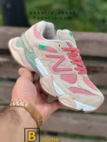 کتونی و کفش اسپرت نیوبالانس 9060 کرم زنانه و دخترانه