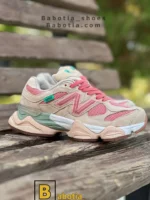 کتونی و کفش اسپرت نیوبالانس 9060 کرم زنانه و دخترانه
