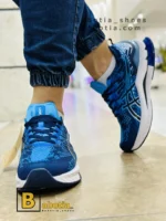 کتونی و کفش اسپرت اسیکس کینسی پلاست ژله‌ای آبی مردانه و پسرانه