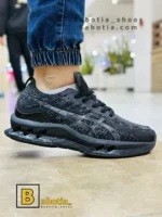 کتونی و کفش اسپرت اسیکس کینسی پلاست ژله‌ای مشکی مردانه و پسرانه