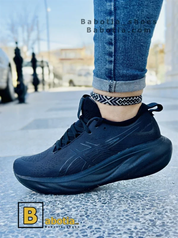 کتونی و کفش اسپرت اسیکس نیمباس GEL _ NUMBUS 25 مشکی زنانه و دخترانه