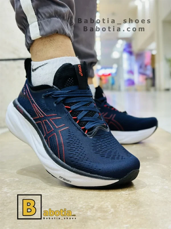 کتونی و کفش اسپرت اسیکس نیمباس GEL _ NUMBUS 25 سرمه ای مردانه و پسرانه