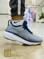 کتونی و کفش اسپرت اسیکس نیمباس GEL _ NUMBUS 25 طوسی مردانه و پسرانه