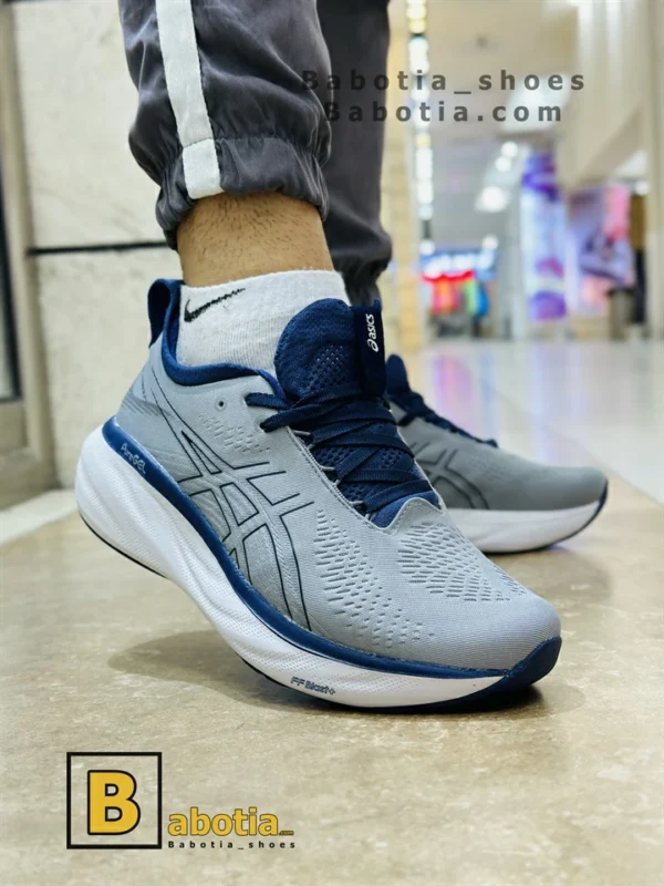 کتونی و کفش اسپرت اسیکس نیمباس GEL _ NUMBUS 25 طوسی مردانه و پسرانه