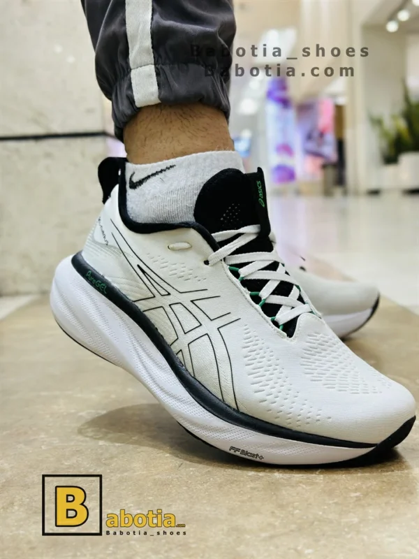 کتونی و کفش اسپرت اسیکس نیمباس GEL _ NUMBUS 25 سفید مردانه و پسرانه