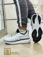 کتونی و کفش اسپرت اسیکس نیمباس GEL _ NUMBUS 25 سفید مردانه و پسرانه
