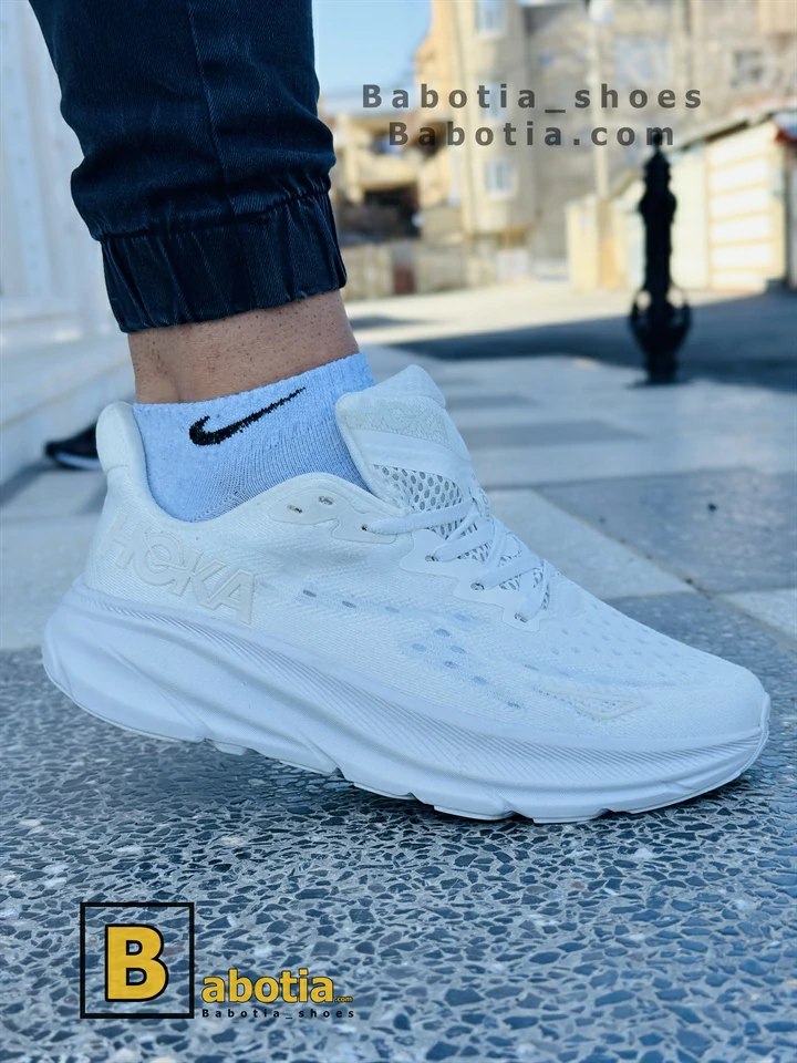 کتونی و کفش اسپرت هوکای کلیفتون 9 سفید مردانه و پسرانه کتونی و کفش اسپرت هوکای کلیفتون 9 سفید مردانه و پسرانه