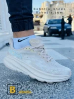 کتونی و کفش اسپرت هوکا کلیفتون 9 کرم مردانه و پسرانه