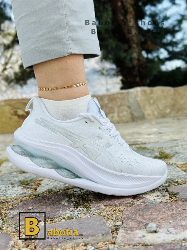 کتونی و کفش اسپرت اسیکس ژل کینسی مکس (Asics GEL-KINSEI MAX) سفید زنانه و دخترانه