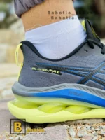 کتونی و کفش اسپرت اسیکس ژل کینسی مکس (Asics GEL-KINSEI MAX) طوسی زرد مردانه و پسرانه