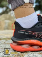 کتونی و کفش اسپرت اسیکس ژل کینسی مکس (Asics GEL-KINSEI MAX) مشکی نارنجی مردانه و پسرانه