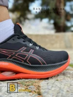 کتونی و کفش اسپرت اسیکس ژل کینسی مکس (Asics GEL-KINSEI MAX) مشکی نارنجی مردانه و پسرانه