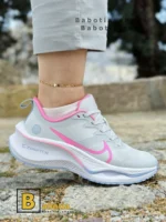 کتونی و کفش اسپرت نایک zoom (لبخند😀 ) طوسی زنانه و دخترانه