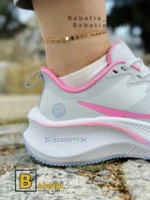 کتونی و کفش اسپرت نایک zoom (لبخند😀 ) طوسی زنانه و دخترانه