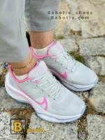 کتونی و کفش اسپرت نایک zoom (لبخند😀 ) طوسی زنانه و دخترانه