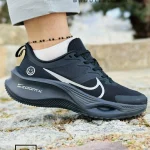 کتونی و کفش اسپرت نایک zoom (لبخند😀 ) مشکی زنانه و دخترانه