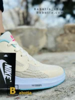 کتونی و کفش اسپرت نایک zoom کرم زنانه و دخترانه