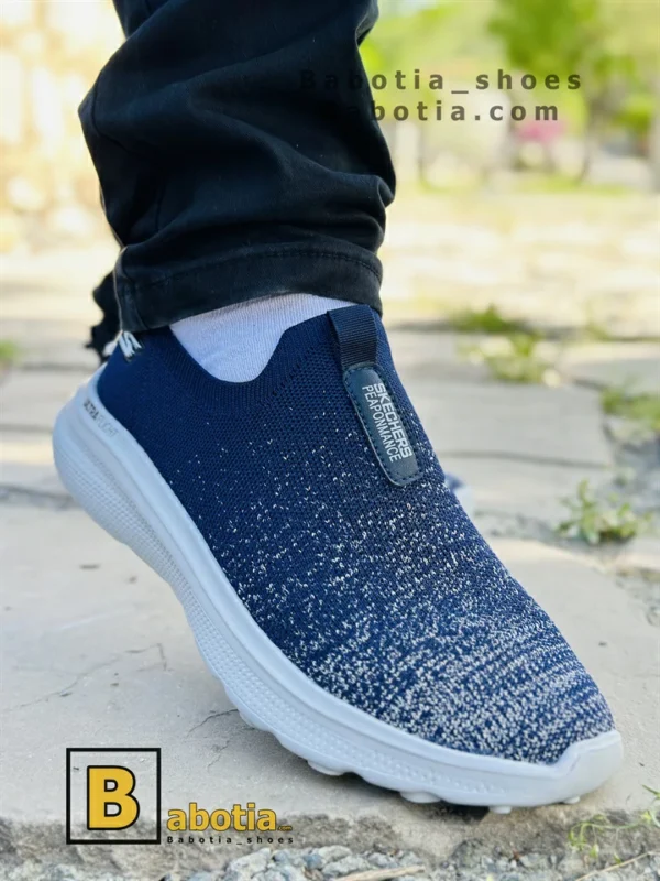 کتونی و کفش اسپرت اسکیچرز توری سرمه ای مردانه و پسرانه