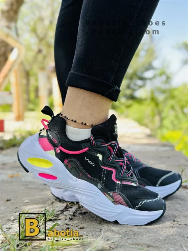 کتونی و کفش اسپرت ویکو مشکی زنانه و دخترانه