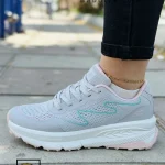 کتونی و کفش اسپرت اسکیچرز مموری فوم طوسی زنانه و دخترانه