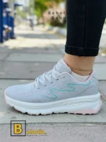 کتونی و کفش اسپرت اسکیچرز مموری فوم طوسی زنانه و دخترانه