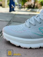 کتونی و کفش اسپرت اسکیچرز مموری فوم طوسی زنانه و دخترانه