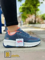 کتونی و کفش اسپرت اسکیچرز مموری فوم سرمه ای زنانه و دخترانه