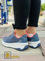 کتونی و کفش اسپرت اسکیچرز مموری فوم سرمه ای زنانه و دخترانه