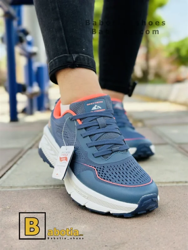 کتونی و کفش اسپرت اسکیچرز مموری فوم سرمه ای زنانه و دخترانه