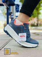 کتونی و کفش اسپرت اسکیچرز مموری فوم سرمه ای زنانه و دخترانه