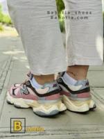 کتونی و کفش اسپرت نیوبالانس 9060 صورتی زنانه و دخترانه
