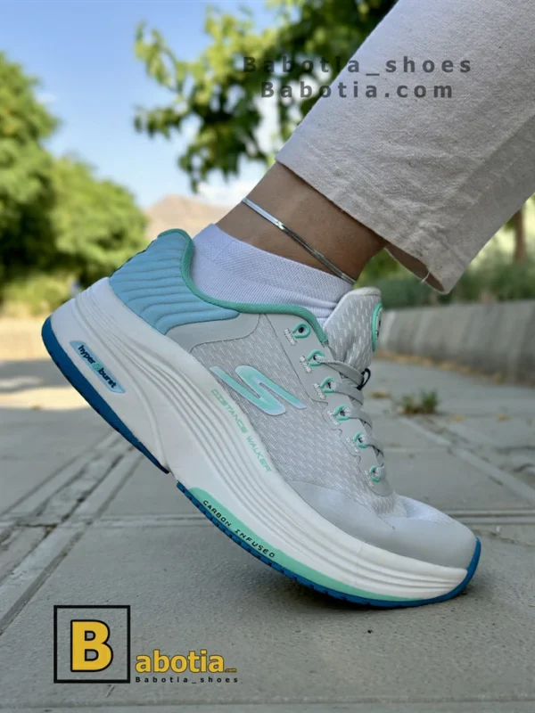 کتونی و کفش اسپرت اسکیچرز طوسی زنانه و دخترانه