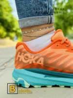 کتونی و کفش اسپرت هوکا تورنت 2 (Hoka torrent 2) نارنجی زنانه و دخترانه