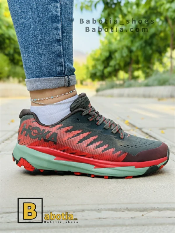کتونی و کفش اسپرت هوکا تورنت 2 (Hoka torrent 2) قرمز زنانه و دخترانه