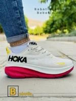 کتونی و کفش اسپرت هوکا کلیفتون 9 کرم زنانه و دخترانه