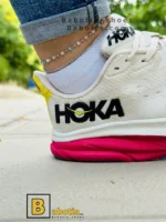 کتونی و کفش اسپرت هوکا کلیفتون 9 کرم زنانه و دخترانه