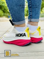 کتونی و کفش اسپرت هوکا کلیفتون 9 کرم زنانه و دخترانه