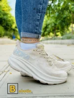 کتونی و کفش اسپرت هوکا کلیفتون 9 کرم زنانه و دخترانه