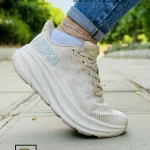 کتونی و کفش اسپرت هوکا کلیفتون 9 کرم زنانه و دخترانه