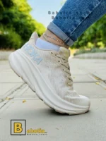 کتونی و کفش اسپرت هوکا کلیفتون 9 کرم زنانه و دخترانه