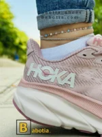 کتونی و کفش اسپرت هوکا کلیفتون 9 صورتی زنانه و دخترانه