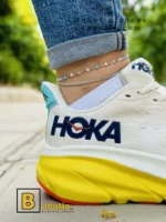 کتونی و کفش اسپرت هوکا کلیفتون 9 کرم زنانه و دخترانه