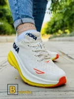 کتونی و کفش اسپرت هوکا کلیفتون 9 کرم زنانه و دخترانه