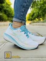 کتونی و کفش اسپرت آسیکس نیمباس 26 (GEL _ NUMBUS 26) آبی زنانه و دخترانه