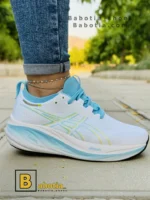 کتونی و کفش اسپرت آسیکس نیمباس 26 (GEL _ NUMBUS 26) آبی زنانه و دخترانه