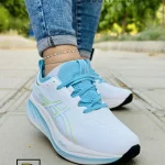 کتونی و کفش اسپرت آسیکس نیمباس 26 (GEL _ NUMBUS 26) آبی زنانه و دخترانه