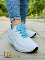 کتونی و کفش اسپرت آسیکس نیمباس 26 (GEL _ NUMBUS 26) آبی زنانه و دخترانه