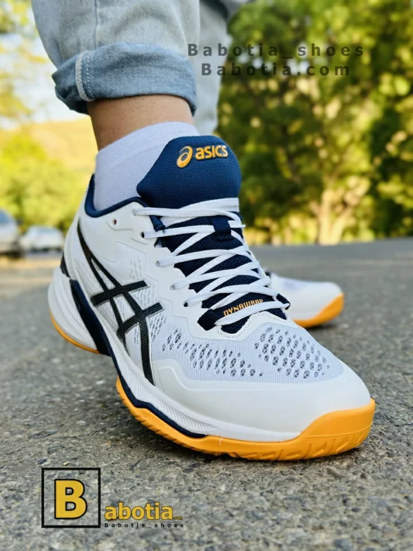 کتونی و کفش اسپرت اسیکس والیبالی 2023 سفید مردانه و پسرانه