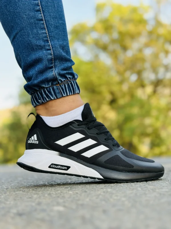 کفش آدیداس مدل کلودفوم مشکی زیره سفید